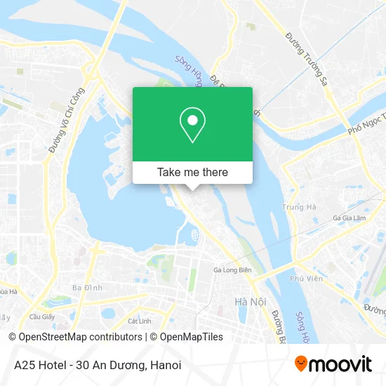 A25 Hotel - 30 An Dương map