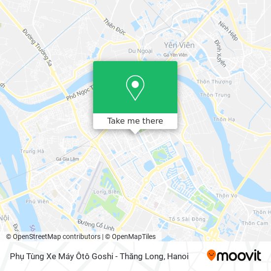 Phụ Tùng Xe Máy Ôtô Goshi - Thăng Long map