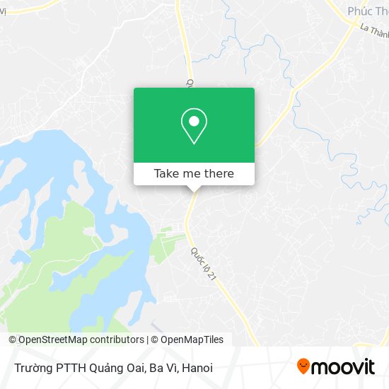 Trường PTTH Quảng Oai, Ba Vì map