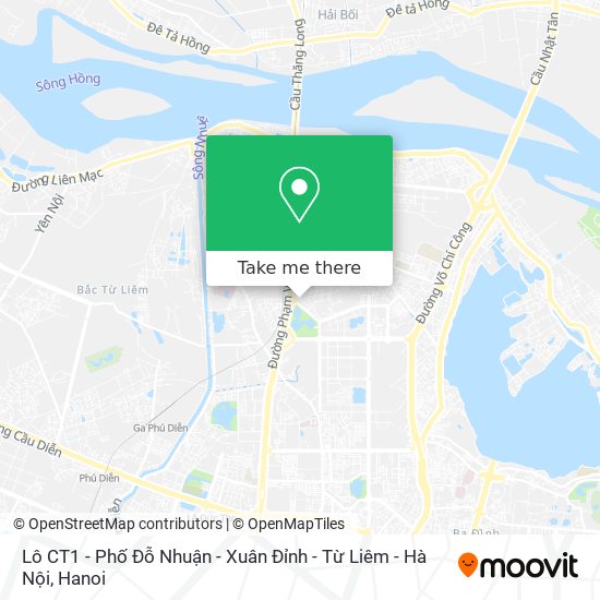 Lô CT1 - Phố Đỗ Nhuận - Xuân Đỉnh - Từ Liêm - Hà Nội map