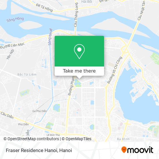 Fraser Residence Hanoi map