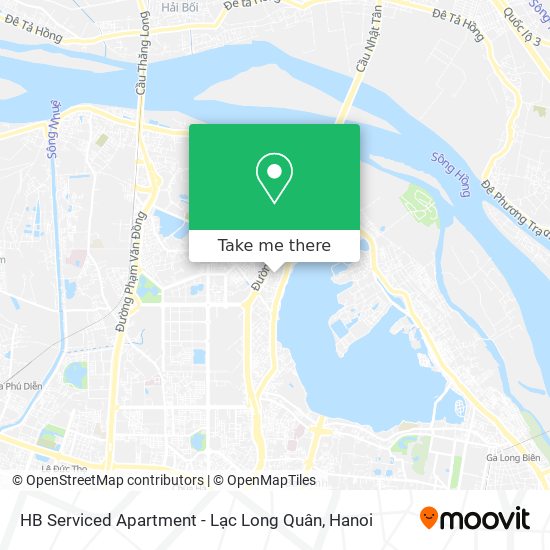 HB Serviced Apartment - Lạc Long Quân map