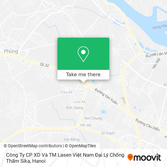 Công Ty CP XD Và TM Lasen Việt Nam Đại Lý Chống Thấm Sika map