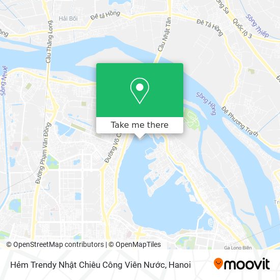 Hẻm Trendy Nhật Chiêu Công Viên Nước map