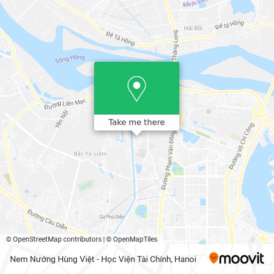 Nem Nướng Hùng Việt - Học Viện Tài Chính map