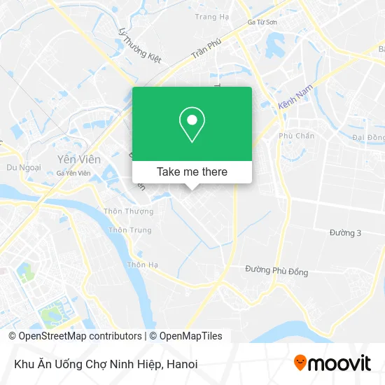 Khu Ăn Uống Chợ Ninh Hiệp map