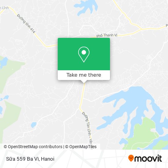 Sữa 559 Ba Vì map