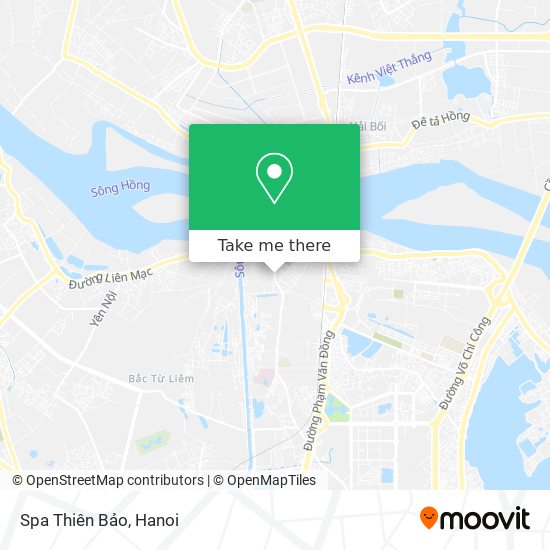 Spa Thiên Bảo map
