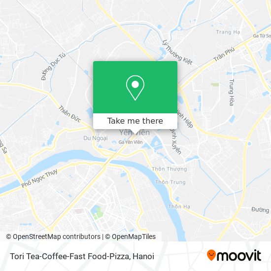 Tori Tea-Coffee-Fast Food-Pizza map