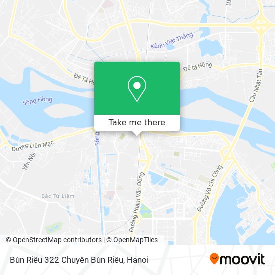 Bún Riêu 322 Chuyên Bún Riêu map