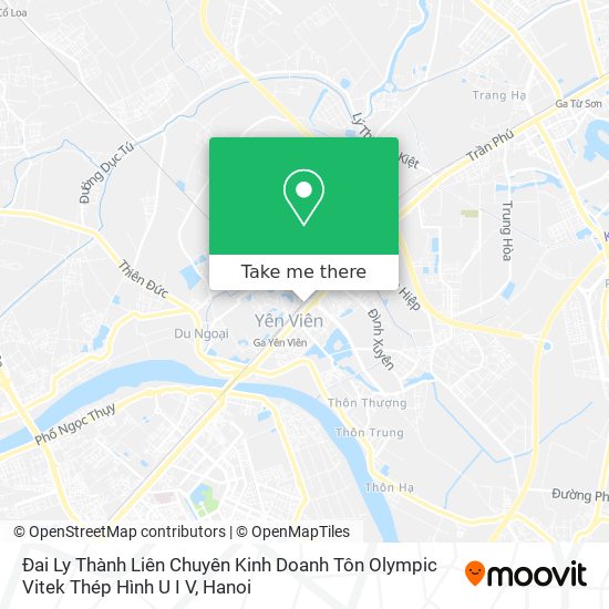 Đai Ly Thành Liên Chuyên Kinh Doanh Tôn Olympic Vitek Thép Hình U I V map