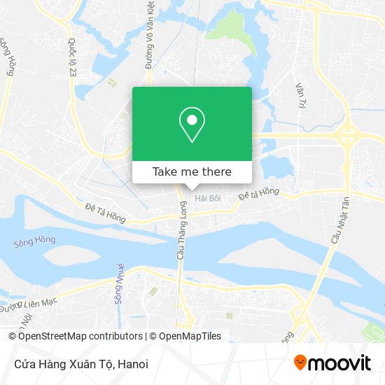 Cửa Hàng Xuân Tộ map