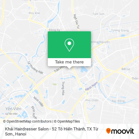 Khải Hairdresser Salon - 52 Tô Hiến Thành, TX Từ Sơn. map