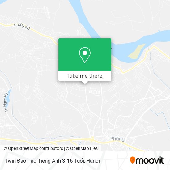 Iwin Đào Tạo Tiếng Anh 3-16 Tuổi map