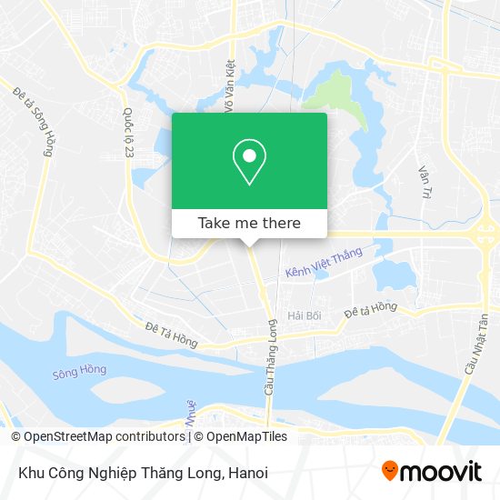 Khu Công Nghiệp Thăng Long map