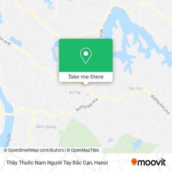 Thầy Thuốc Nam Người Tày Bắc Cạn map