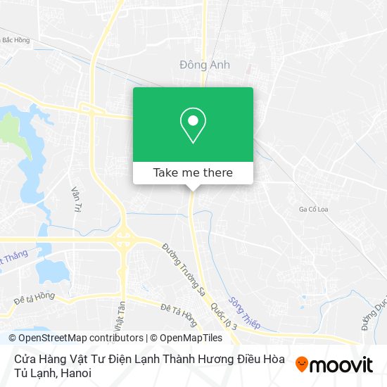 Cửa Hàng Vật Tư Điện Lạnh Thành Hương Điều Hòa Tủ Lạnh map