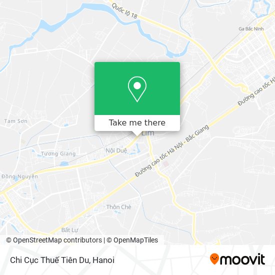 Chi Cục Thuế Tiên Du map