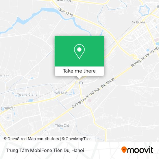 Trung Tâm MobiFone Tiên Du map