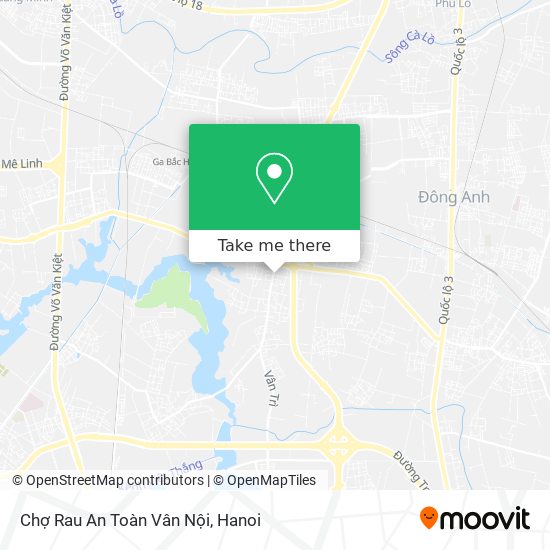 Chợ Rau An Toàn Vân Nội map