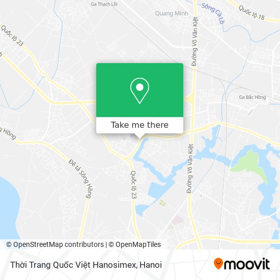 Thời Trang Quốc Việt Hanosimex map