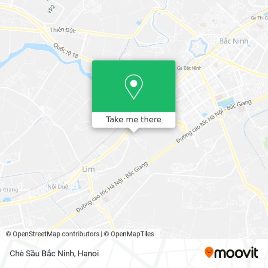 Chè Sầu Bắc Ninh map