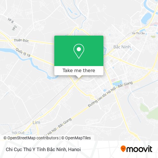 Chi Cục Thú Y Tỉnh Bắc Ninh map