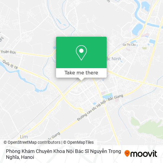 Phòng Khám Chuyên Khoa Nội Bác Sĩ Nguyễn Trọng Nghĩa map