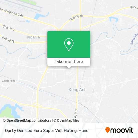 Đại Lý Đèn Led Euro Super Việt Hường map