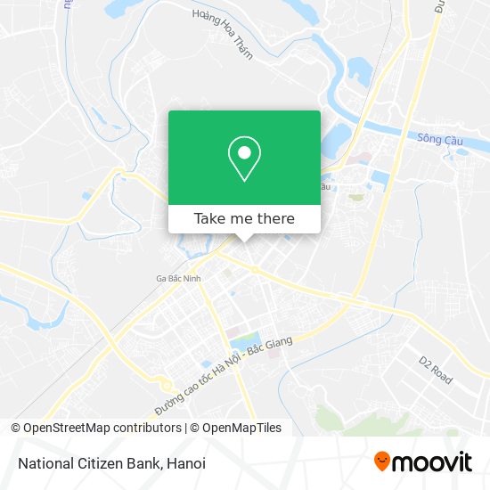 How to get to National Citizen Bank in Tiền An by Bus?