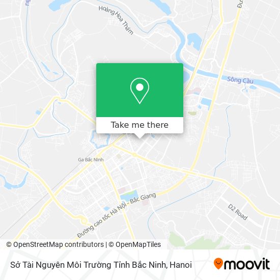 Sở Tài Nguyên Môi Trường Tỉnh Bắc Ninh map