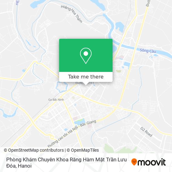 Phòng Khám Chuyên Khoa Răng Hàm Mặt Trần Lưu Đóa map