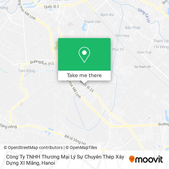 Công Ty TNHH Thương Mại Lý Sự Chuyên Thép Xây Dựng XI Măng map