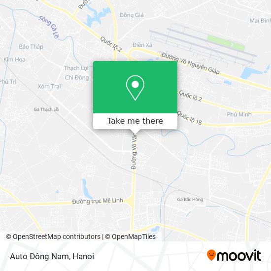 Auto Đông Nam map