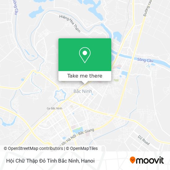 Hội Chữ Thập Đỏ Tỉnh Bắc Ninh map