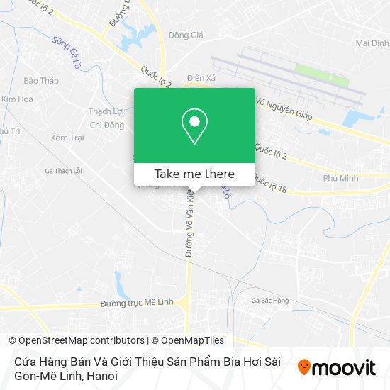 Cửa Hàng Bán Và Giới Thiệu Sản Phẩm Bia Hơi Sài Gòn-Mê Linh map