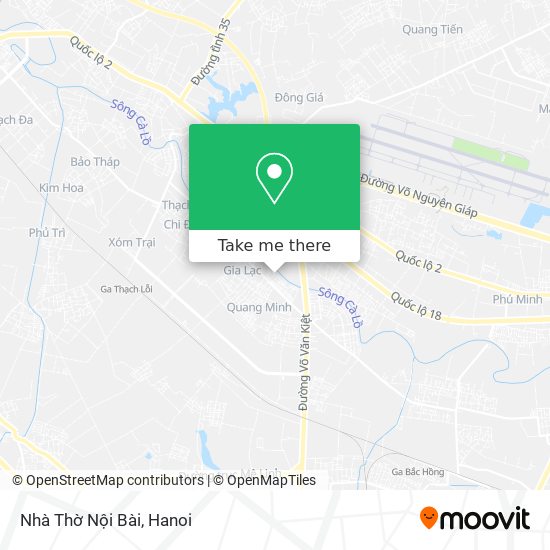 Nhà Thờ Nội Bài map