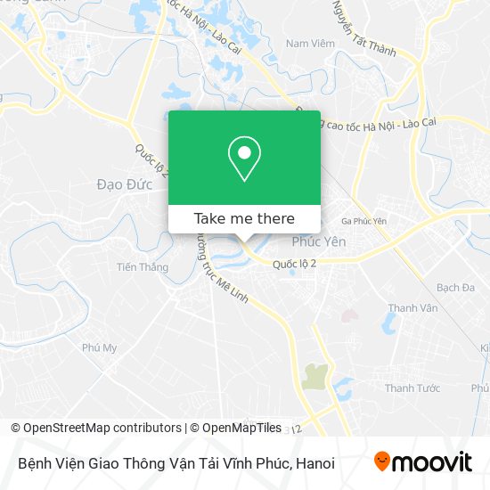 Bệnh Viện Giao Thông Vận Tải Vĩnh Phúc map