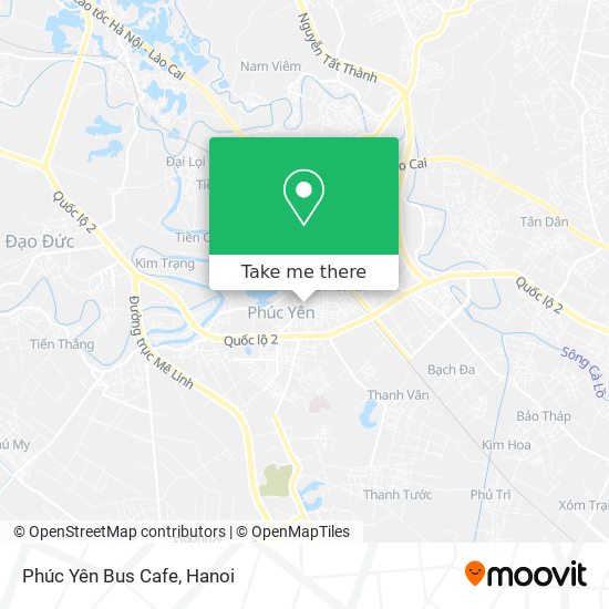 Phúc Yên Bus Cafe map