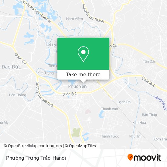 Phường Trưng Trắc map