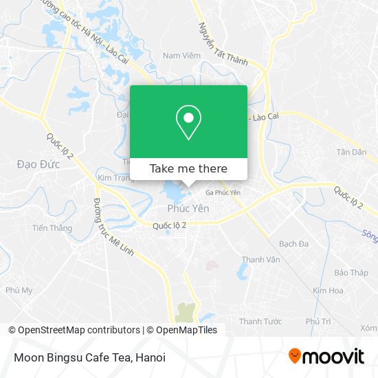 Moon Bingsu Cafe Tea map