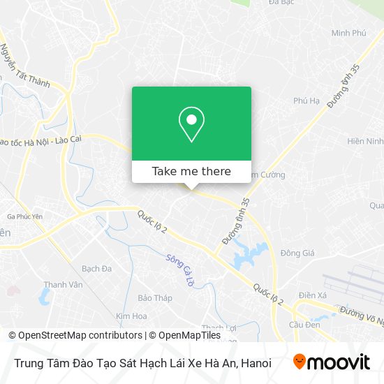 Trung Tâm Đào Tạo Sát Hạch Lái Xe Hà An map