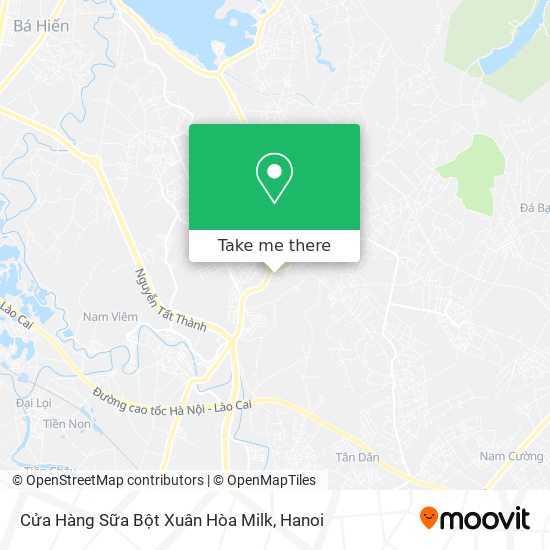 Cửa Hàng Sữa Bột Xuân Hòa Milk map