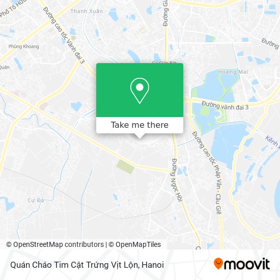 Quán Cháo Tim Cật Trứng Vịt Lộn map