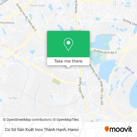 Cơ Sở Sản Xuất Inox Thành Hạnh map