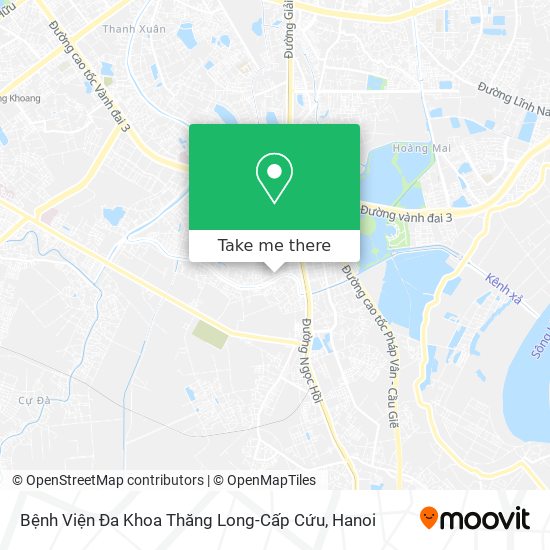 Bệnh Viện Đa Khoa Thăng Long-Cấp Cứu map