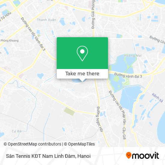 Sân Tennis KĐT Nam Linh Đàm map