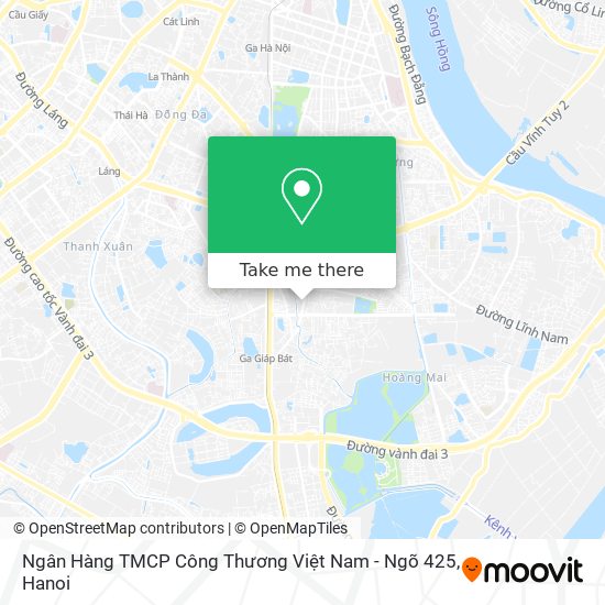 Ngân Hàng TMCP Công Thương Việt Nam - Ngõ 425 map