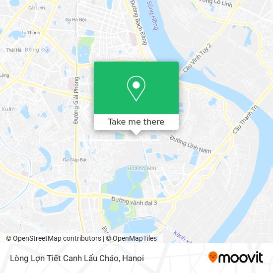 Lòng Lợn Tiết Canh Lẩu Cháo map