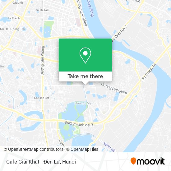 Cafe Giải Khát - Đền Lừ map